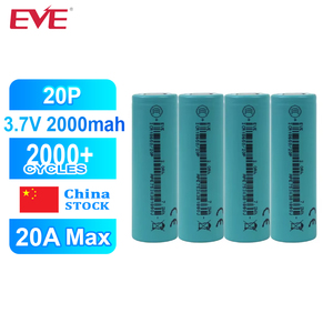 Batería de Iones de Litio <span class=keywords><strong>EVE</strong></span> 18650 de Grado A, 2000 mAh, 20P, 3.6 V, Celdas Cilíndricas Recargables, 20 A Máx., para Herramientas Eléctricas, Bicicletas Eléctricas y Drones - Product Image 6
