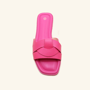 Nouvelles sandales plates d'été pour femmes, respirantes, à bout ouvert, grande taille, couleur unie, antidérapantes. - Product Image 5