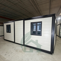 Maisons Modulaires Économiques : Nouveaux Types Populaires de Maisons Conteneurs, Maisons Préfabriquées Compactes, Villas et Cabanes – Maison Conteneur Extensible de 20 pieds