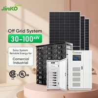 Sistem Penyimpanan Energi PV Off-Grid 50-100kW Tiga Fasa 220/380V Paket Solar Lengkap Panel Tiger Neo