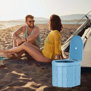Camping Portable <strong>Toilet</strong> Convenient <strong>Deodorant</strong> Anti-slip Car Folding <strong>Toilet</strong> Suitable for Travel Adults Children and the Elderly - Product Image 6