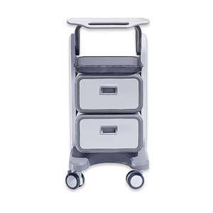 Professional Multi-functional <b>Trolley</b> Cart Medical Beauty Salon Equipment Rack Cart With Two Drawers - Product Image 6