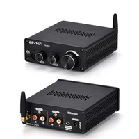 BRZHIFI — préamplificateur à Tube sous vide BT5.0, style hi-fi, stéréo, avec triple réglage des basses