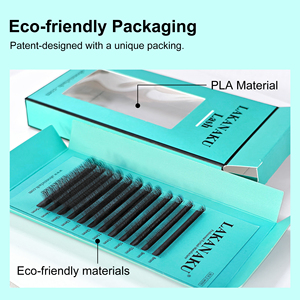 Extension ciglia a W LAKANAKU 3D 4D 5D 6D 7D 8D, ciglia a W naturali morbide pre-assemblate effetto Bloom per trucco di bellezza - Product Image 2