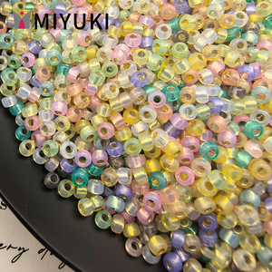 Cuentas de Vidrio <span class=keywords><strong>Miyuki</strong></span> Japonesas Importadas de 2mm 11/0 con Forro Plateado, 10 Gramos/Botella, para Materiales de Bisutería Hechos a Mano - Product Image 2