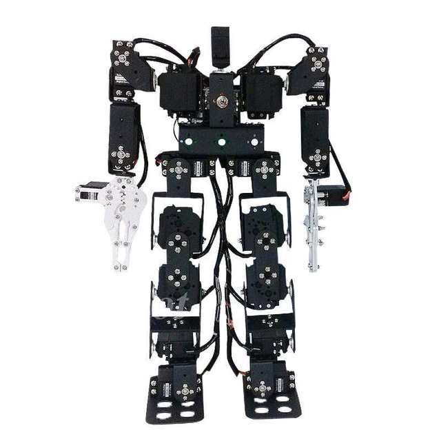 Manufacturer Direct Sales 17 Degree Freedom Humanoid Robot Walking/Bipedal Complete Set Wood Plastic Brackets Accessories