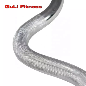 <span class=keywords><strong>Barre</strong></span> de musculation chromée en acier de 47 pouces, <span class=keywords><strong>barre</strong></span> <span class=keywords><strong>EZ</strong></span> standard durable pour exercices de <span class=keywords><strong>biceps</strong></span> à domicile - Product Image 6