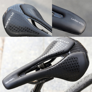 KOCEVLO-Siège de vélo en fibre de carbone ultra-léger, <span class=keywords><strong>selle</strong></span> de vélo de route de montagne en <span class=keywords><strong>cuir</strong></span> - Product Image 5