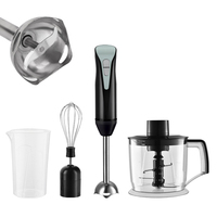 1200W Appareils ménagers portables Mélangeur électrique pour aliments et légumes Mélangeur de cuisine à main à 4 lames Mélangeur facile à nettoyer