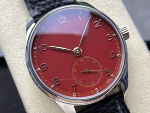Montre de luxe à cadran rouge 43 mm Shanghai Mécanique Acier inoxydable Cristal saphir Designer Personnalisé Minimalisme Unisexe - Product Image 6
