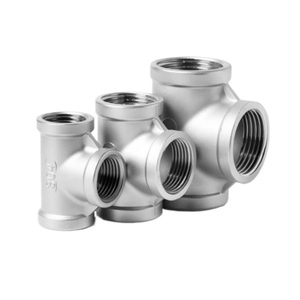 Adaptador en T de Acero Inoxidable SS304 de 150 psi y 1-1/4 Pulgadas, Hembra/Macho NPT BSP, con Conector Roscado de Tres Vías - Product Image 3