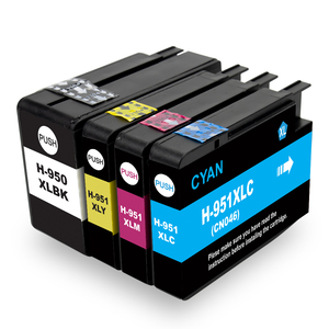 Amazon.com: Cartuchos de tinta originales HP 950 negro/951 cian, magenta y  amarillo (paquete de 4) | Funciona con HP OfficeJet 8600, OfficeJet Pro  251dw, 276dw, 8100, 8610, 8620, 8630 Series, apto para tinta instantánea |  X4E06AN : Productos de Oficina