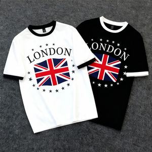 Camiseta Unisex Oversize de Algodón 100% con Estampado Gráfico Digital Personalizado, Rayas Minimalistas, Camiseta Blanca para Hombre, Venta Caliente 2026 - Product Image 2