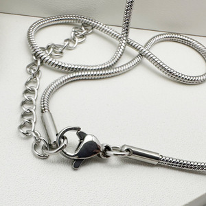 <b>Cross</b> Engraved Military Tag Necklace Stainless Steel Snake <b>Chain</b> Everyday Wear Geometric Design Yiwu Origin - Product Image 2