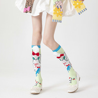 Chaussettes en coton respirantes et antidérapantes pour femmes, avec oreilles de lapin 3D mignonnes, amusantes, kawaii, style dessin animé, pour le quotidien au printemps