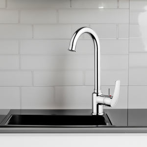 อ่างล้างจานแบบก้านเดี่ยวชุบโครเมี่ยม2หัวพ่นแรงดึงสูง - Product Image 4