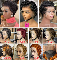 Perruques Courtes Pixie 13x4 en Dentelle Frontale, Perruques en Cheveux Humains, Vente en Gros de Perruques Frontales en Dentelle de Cheveux Brésiliens Vierges