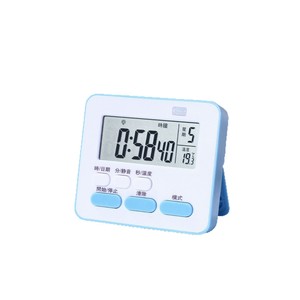 Temporizador de Cocina Digital Js 16 con Termómetro, Alarma, Pantalla LCD, Blanco, Negro, Rosa, Verde, Forma Rectangular, Fácil Operación - Product Image 4