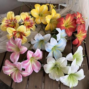 Fleurs artificielles de lys Jinxi imprimées en 3D pour décorations de mariage et accessoires de photographie - Product Image 1