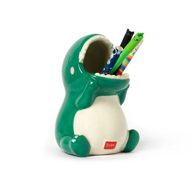 Customized Ceramic Pen Holder Cute Dinosaur Design Pencil Cups for Desk Accessories Office Decor Desk Organizer