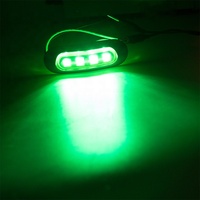 Bonne vente Rectangle forme Véhicule Voiture camion 10-30v lumineux 4led rouge ambre blanc bleu vert lumière latérale