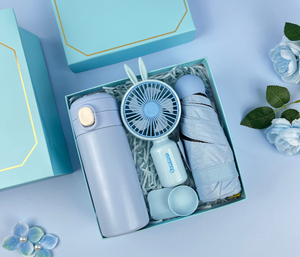 Coffret Cadeau en Verre Trois-en-Un pour Demoiselle d'Honneur : Bouteille Isotherme, Parapluie, Serviette – Personnalisable avec Logo – Idéal pour Femmes d'Affaires et Fête des Mères - Product Image 6