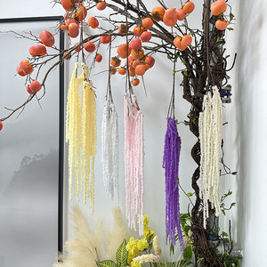 Amaranto Artificial Colgante, Planta Verde para Decoración <span class=keywords><strong>de</strong></span> Techo, Flor Artificial <span class=keywords><strong>de</strong></span> Seda para Decoración <span class=keywords><strong>de</strong></span> Bodas, Flores Artificiales - Product Image 4