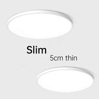 Plafonnier LED d'Intérieur Étanche 36W 45W, Moderne Circulaire Ultra-Fin, Facile à Installer, Luminosité pour Salon