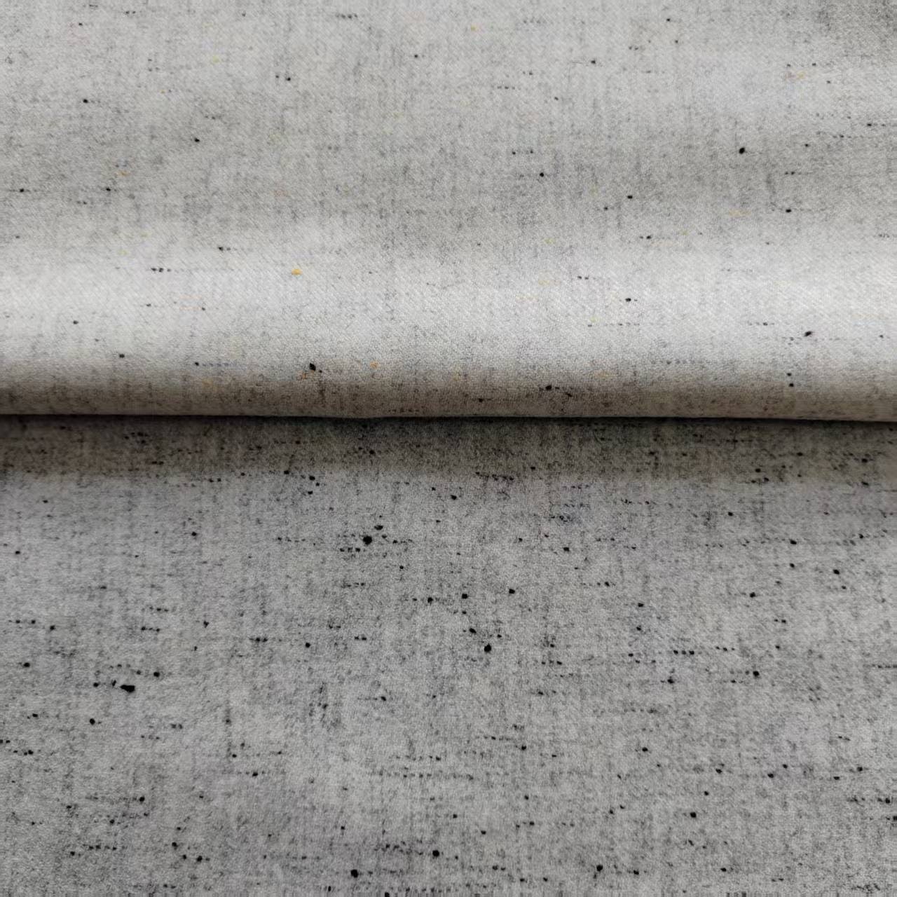 400g/m75Wool 5Nylon 20 Polyester Nep Dyed Twill Single-Sided Woolen Flannel Fabric Suitable for Apparel and Home Textiles