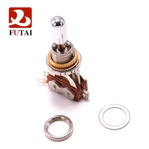 ปุ่มโลหะเลือกได้3ทางสำหรับกีตาร์ไฟฟ้า,สวิตช์สลับลูกบิดพร้อมหัวโลหะสีดำ/ ทอง/โครเมียม - Product Image 5