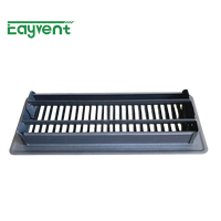 Grille de ventilation en acier galvanisé Eayvent à haute capacité de charge pour plancher, couvercle de conduit de ventilation métallique, vente en gros