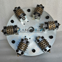 KANEOTEK 8 10 12 pulgadas carburo de tungsteno doble capa diamante Bush martillo rodillo rueda herramienta máquina para superficie Lichi