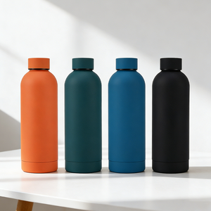Insulated Double Wall Insulated 64Oz 2 Liter Single Wall 64 Oz Stainless Steel Water <b>Bottle</b> With Handle and Straw - Product Image 1