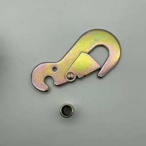 Tianchen E Shaped Swivel Hook 5000kgs 11000lbs Galvanized Carbon Steel Heavy Industry Bundling Hoisting Hook - Product Image 3