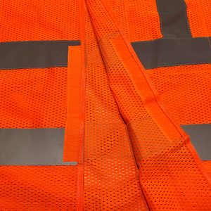 Gilet de sécurité réfléchissant CITICITY à 5 points de rupture, classe 3 ANSI, pour la construction, logo personnalisé, maille polyester, plusieurs poches - Product Image 5