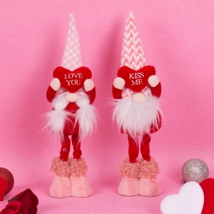 Adorno de San Valentín con Figura de Gnomo sin Rostro en Posición de Pie, Decoración de Boda, Exhibición de Ventana - Product Image 3