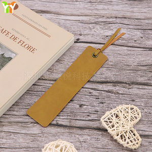 도매 PU 가죽 책갈피 술 PU 미친 말 가죽 책갈피 책 애인을위한 선물 저렴한 독서 액세서리 - Product Image 2