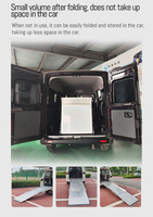 Rampe électrique pliable pour véhicules utilitaires, camions et bus, plateforme élévatrice pour fauteuils roulants à l'arrière