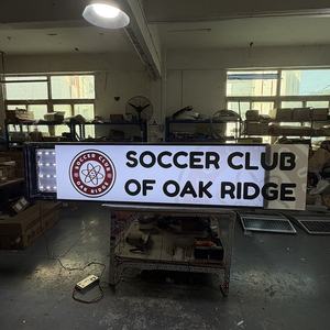 定制 LED 小型亚克力灯箱发光标牌 方形侧装标牌 适用于企业户外广告展示 - Product Image 6