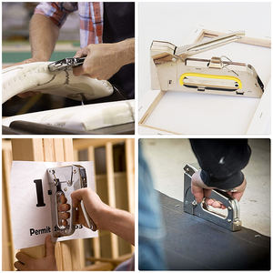 थोक मैनुअल स्टेपल बंदूक भारी शुल्क स्टेनलेस स्टील 3 में 1 स्टेपलर गन मैनुअल स्टेपलर बंदूक - Product Image 4