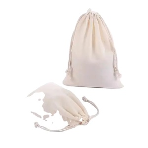 Bolsas de Lona Ecológica con Cordón, Impresas en Algodón y Lino, con Logotipo Personalizado - Product Image 1