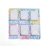 Nouveau mini cadre photo creux de 3 pouces au design tourbillon tridimensionnel pour salon, chambre à coucher, table – Cadre vide