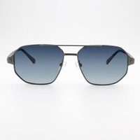 Lunettes de soleil pilote à double pont en titane pur polarisées UV400 pour hommes, style mode, pour la conduite et les activités de plein air – Vente directe usine Chine