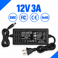 Adaptateur secteur AC/DC OEM ODM de niveau VI 12V 3A 36W 5,5x2,5mm, alimentation de bureau à découpage pour ordinateur portable, routeur, LED