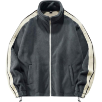 Ensemble de survêtement unisexe Boying 2 pièces avec veste zippée à col montant et pantalon en polaire, tenue de sport OEM ODM en gros