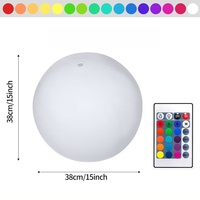 Ballons de Noël gonflables lumineux HLC ODM en PVC avec télécommande LED clignotante, ballons de plage lumineux, ballons gonflables pour fêtes