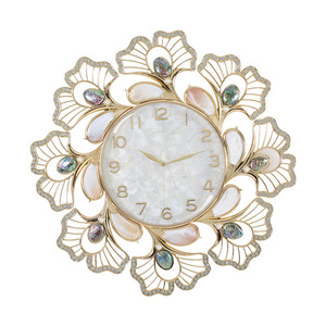 Enamel Glass Wall <b>Clock</b> Round Silent <b>Battery</b> Powered Living Room Decorative <b>Clock</b> - Product Image 5