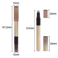 Emballage cosmétique ABS 2g avec logo personnalisé, stylo de maquillage pour anticernes et illuminateur, stick anticernes double embout