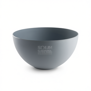 Tazón para Servir Ensaladas Dorotea, Libre de BPA, de Polipropileno, 24 cm, Gris - Product Image 3