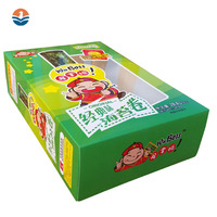Prix d'usine personnalisé imprimé recyclé pliable boîte d'emballage en papier alimentaire pour Sushi affichage Offre Spéciale couleurs personnalisées gaufrage